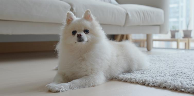 Do Pomeranians Have Breathing Problems? The Ultimate Guide 13 White Pomeranian sitting on rug