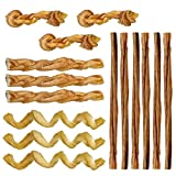 15 Safe & Healthy Rawhide Alternatives for Pomeranians 5 Pawstruck Mini Bully Stick Variety Pack - 15 Low-Odor Bully Sticks for Toy Breeds & Small Dogs, Best Beef Pizzle Stix Dog Treats, & Natural Dental Dog Chews: Straight, Steer, Spring, Braid, & Barbell