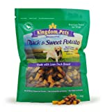 15 Safe & Healthy Rawhide Alternatives for Pomeranians 21 Kingdom Pets Filler Free Duck Jerky & Sweet Potato Twists, Premium Treats for Dogs, 48-Ounce Bag